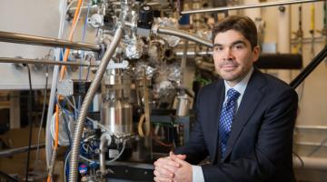 MIT Associate Professor Joseph Checkelsky searches for new crystalline materials, known as “quantum materials,” capable of hosting exotic new quantum phenomena.Photo: Steph Stevens