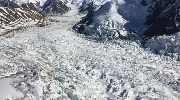 A surging glacier in the St. Elias Mountains, Canada.Credit: Gwenn Flowers